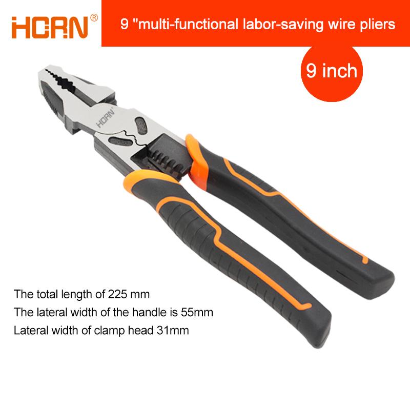 6''8''9'' Multifunction Pliers Set Combination Pliers Stripper/Crimper/Cutter Heavy Duty Wire Pliers Diagonal Pliers Hand Tools