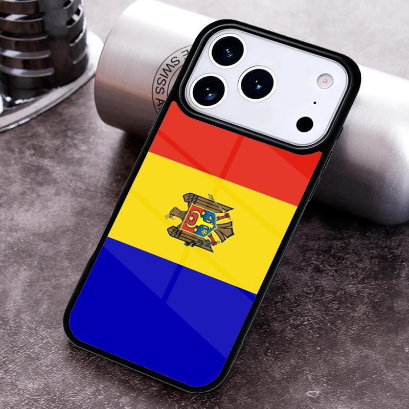 Moldova Flag Moldavians Phone Case for iPhone 17 16 15 Pro Max Air 14 13 12 11 Plus Shockproof Capa Cover