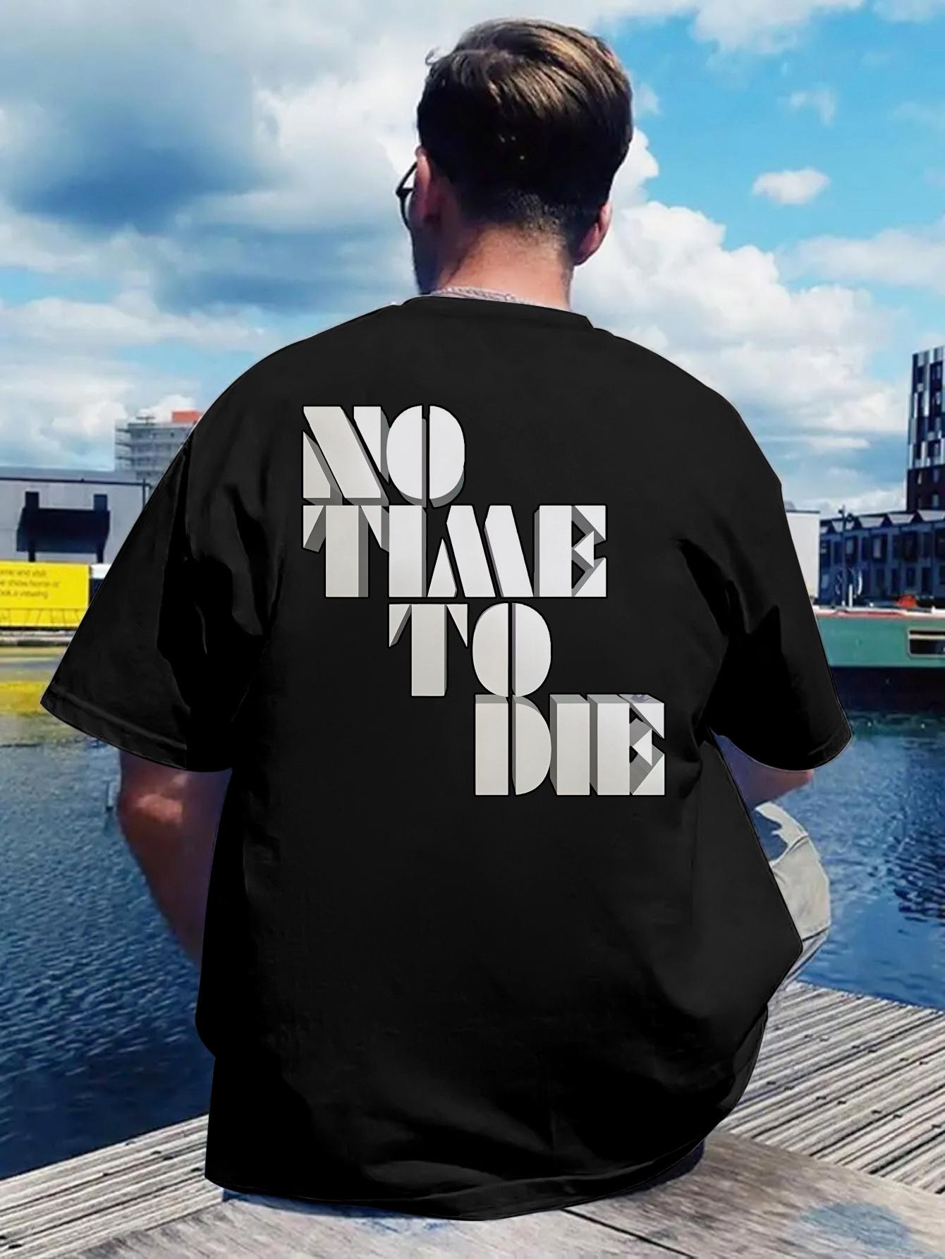 

Vintage Rock Band Graphic T-shirt - No Time to Die Design XXXL