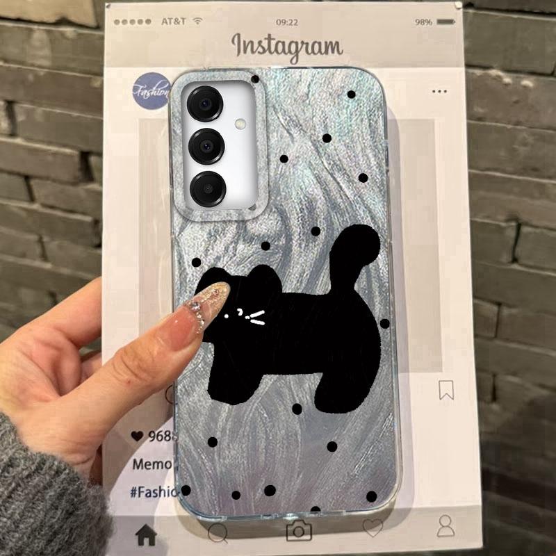 Butterfly Cat Case For iPhone 16 Pro Max Samsung A56 A16 A17 S25 FE Xiaomi Redmi Note 14 13 Pro 14C A5 Huawei Honor 400 200 Lite Pro Shockproof Cover