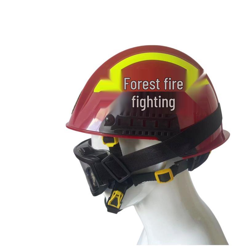 Универсальный спасательный шлем Типа 17 - Пожарный, Лесной и Защитное снаряжение Helmet with Custom Text красный