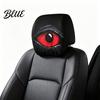Skin-friendly Car Accessory 2 Pcs Red Demon Eye Headrest Covers Universal Washable Cover Pillow Cases Breathable Decor for Vehicle Interior