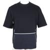 Short Sleeve Sweat Black Cotton Mens Used