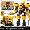 Xuan Card Fighter 2: Blue Lightning Thunder King Flame Dragon Transforming Robot Car Toy