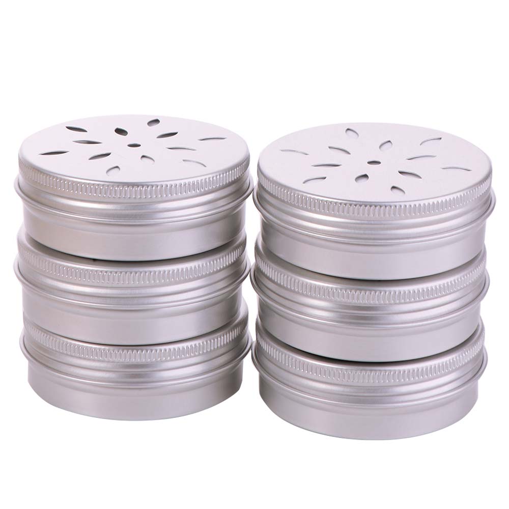 10Pcs Round Aluminum Tin Can 60ML Scent Training Case Dog Scent Training Box Pets