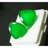 Natural Green Emerald Loose Gemstone Colombian 20ct Trillion Cut Pair for Jewelry Making and Crafts