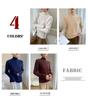 2025 Autumn/Winter Women's High Neck Cashmere Diamond Cable Knit Sweater - Thick and Loose Knit Pullover