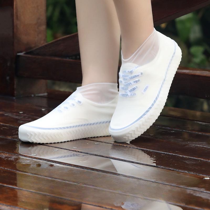 Reusable Waterproof Rain Shoes Covers Silicone Outdoor Rain Boot Overshoes Walking Shoes Accessories Reusable Shoe Cover