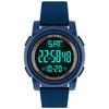 Men's Digital Watch with LED Display, Large Face, Military 5 ATM Waterproof, Calendar, Sports Stopwatch, Backlight, Countdown, Luminous Alarm Clock, C