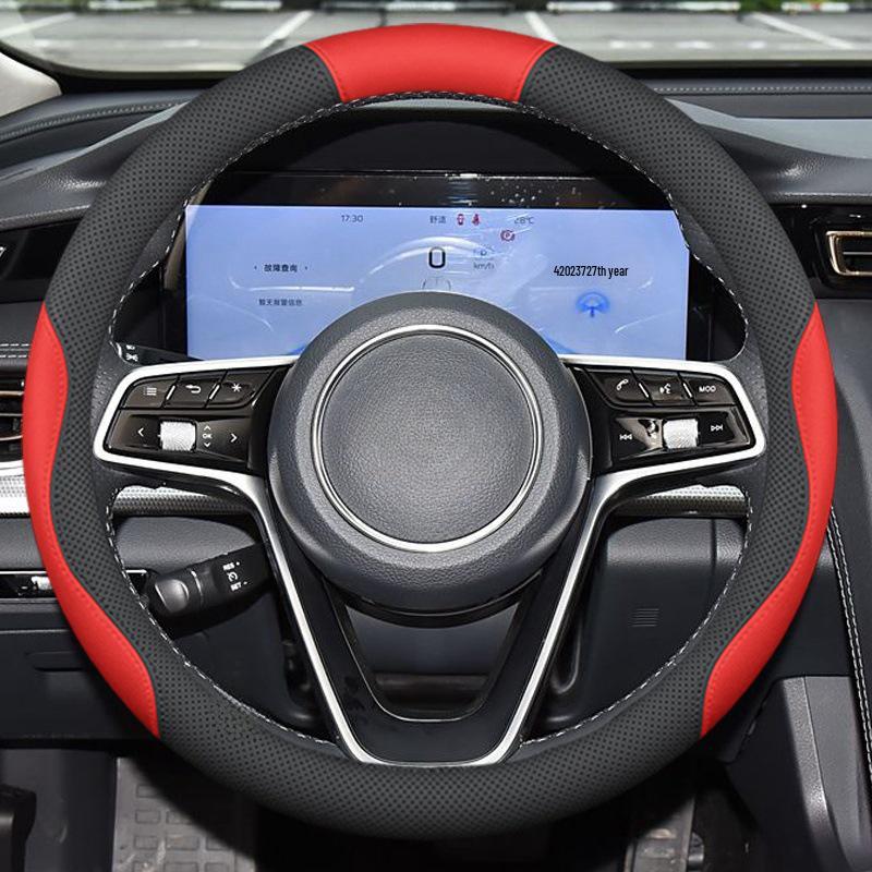 Zeekr 001/007/X/7X Ultra-Thin Genuine Leather Steering Wheel Cover for 24/25 Models