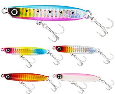 Seiran Lure Metal Jig Set for Flounder and Sea Bass, 21g/32g, Rear-Grounded, Long Casting Distance, with ST-46 Hooks, Perfect for Bluefish, Surf, Hair