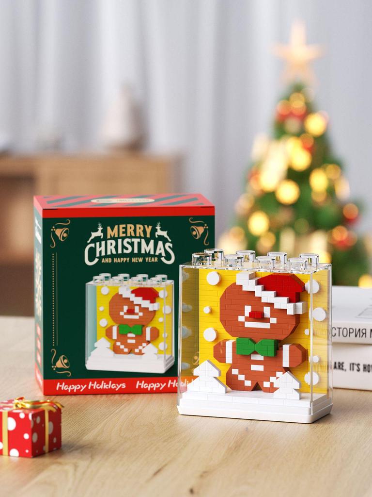 Square Zoo Santa Claus Panda & Tiger Building Blocks - Compatible with Lego, Ideal Gift