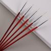 Detail Paint Brush Wood Handle Miniature Brush for Fine Detailing and Acrylic Watercolor Oil Face Painting