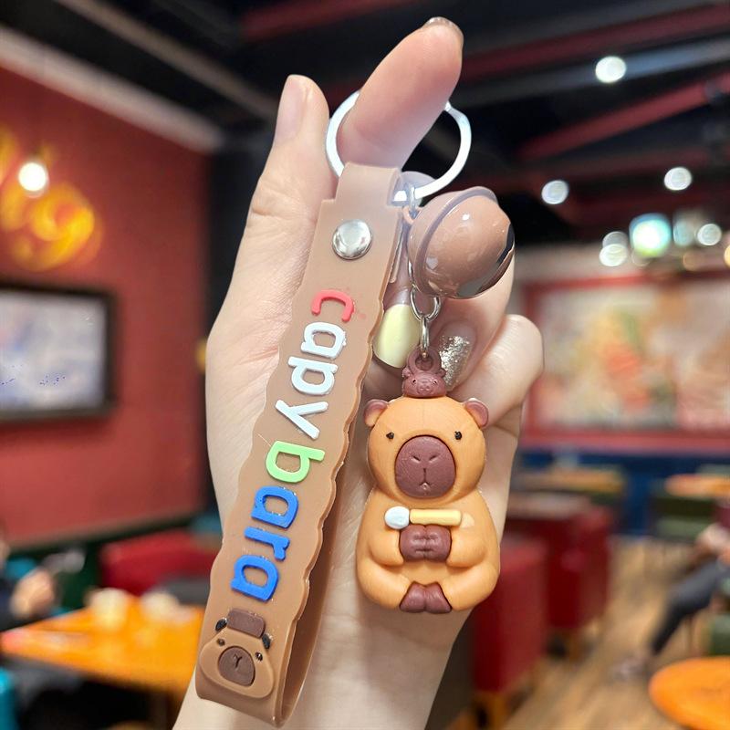 Cartoon Keychain Pendant, Wooden Stick Figure, Key Chain, Blind Box, Tide Play Pendant.