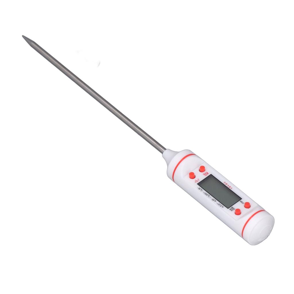 Digital Meat Thermometer with Long Probe Instant Read Food Thermometer with Large Display for