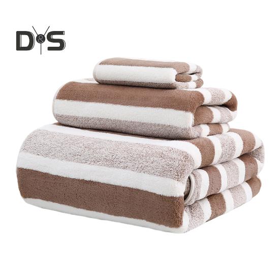 

Комплект из 3 полотенец, в который входят 12 банных полотенец и 1 полотенце для рук, разные размеры, коралловый флис, высокоабсорбирующие, не дающие усадки, кухонные полотенца для дома, отеля 3pcs кофейный