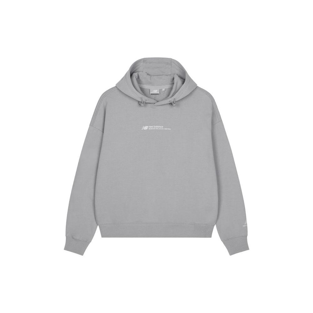 

New Balance Повседневная толстовка с капюшоном для женщин, серая 5CD37302-GR