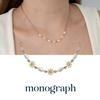 Monograph Daisy Necklace Mgnl0374 14K Gold Plated (Small Flower)