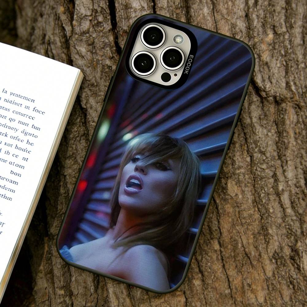 Custodia per Telefono Miley Cyrus Per iPhone 17,16,15,14,13,12,11 Plus,Pro Max,XS,Cover Colorata Argento Nero