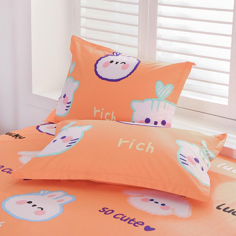 2pcs Pure Cotton Pillowcase 100% Cotton Pillowcase Suitable For 48 * 74 Pillow Core