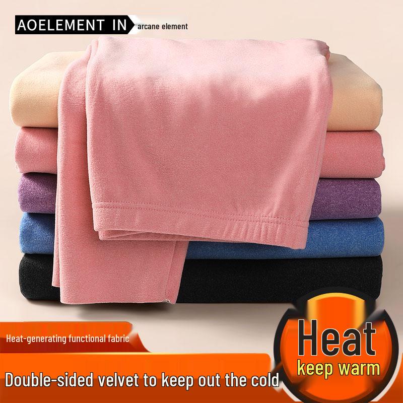 Unisex Extra Thick Fleece Lined Warm Underwear Set – Seamless, Slimming Base Layer for Cold Protection