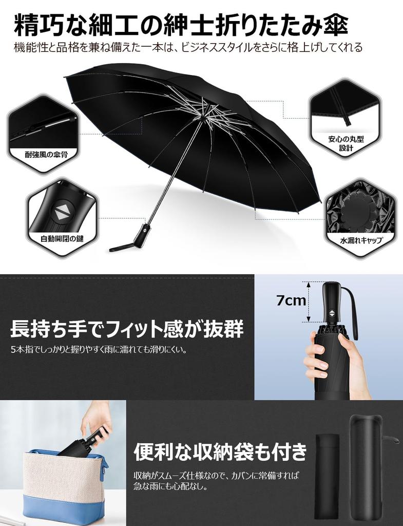 Masterpiece Reinforced 12 Ribs Reverse Folding Umbrella with Automatic Reverse Super Water Extra Folding Suitable for Sun and Rainy Season Typhoon UV
