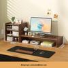 Monitor Riser Desktop Stand with Storage Shelves