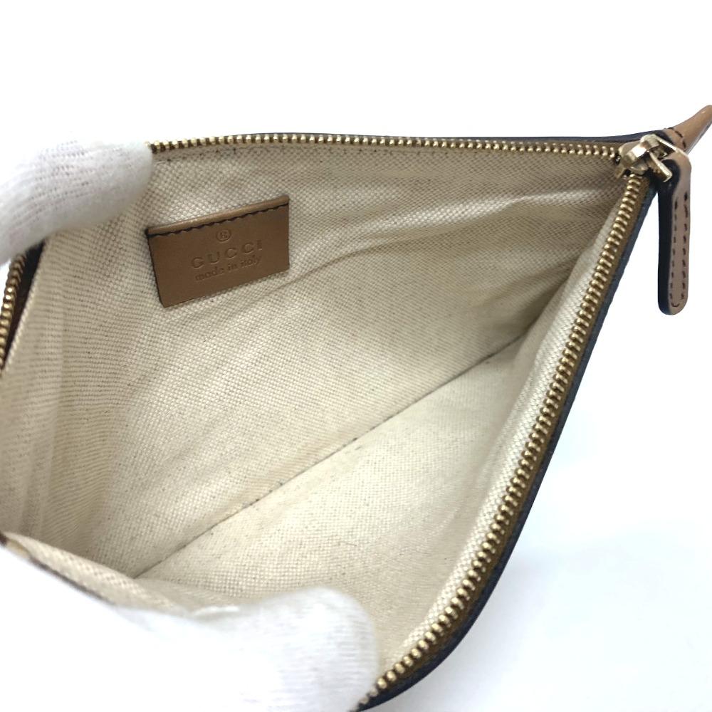 Gucci 247209 GGCanvas Tote Bag with Pouch GGCanvas Beige X Brand/GoldHardware