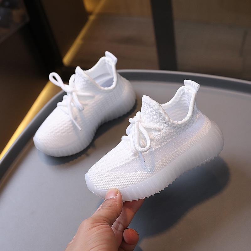 Kinder Frühjahrs- und Herbst-Flyknit-Mesh-Schuhe: Atmungsaktive, weich gefütterte Sneaker für Jungen und Mädchen