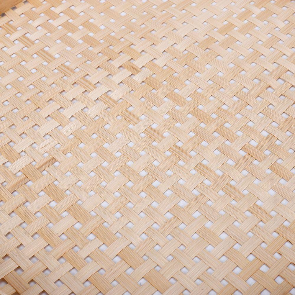 Useful Portable Handicraft Fried Food Fruit Dim Sum Storage Basket Dustpan Food Tray Bamboo Sieve