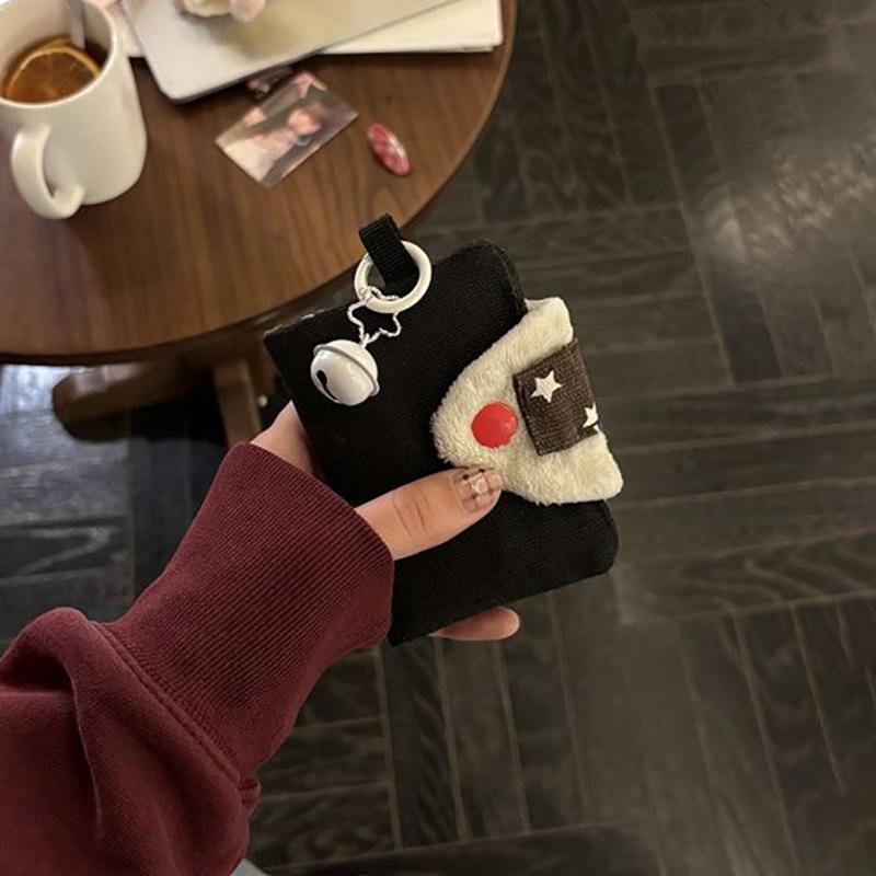 Cute Rice Ball Card Holder Coin Purse Money Card Integrated Canvas Portable Small Bag Storage Bag Id Bag