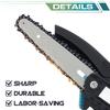 6 Inch 88VF Removable Mini Pruning Electric Chainsaw Cordless Chain Saw Garden Woodworking Power Tools with Battery