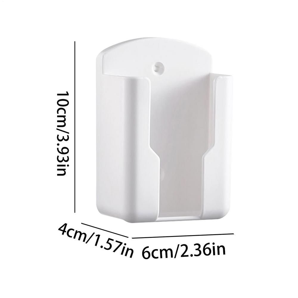 

Wall Mount Remote Control Holder Wall Mount Box Organizer Container for Remote Control No Drilling Comb Organizer Box Remotes білий