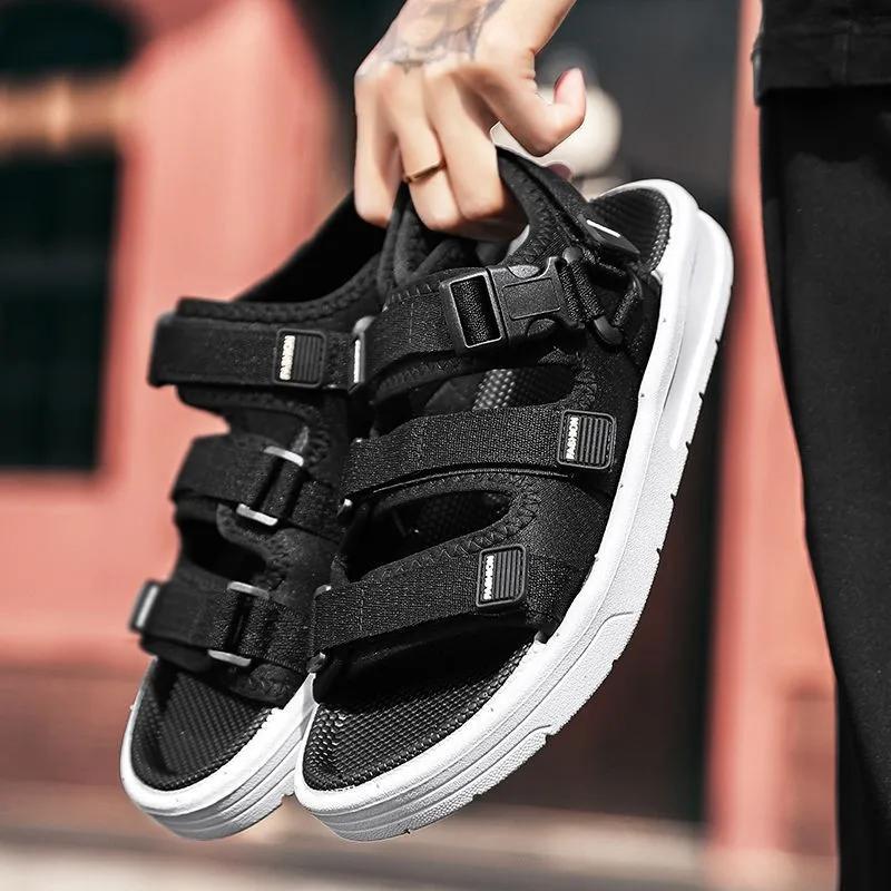 Men Sandals  Trending Men's Sandals Man Summer  Shiatsu Slippers Flat Sandal Beach Shoes Platform Sandals Men