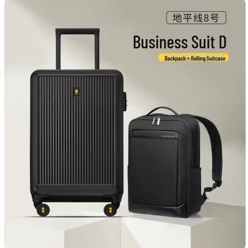 LEVEL8 Business Travel Backpack and Luggage Set