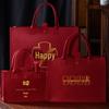 Wedding Felt Gift Bag - Handheld Tote for Candy, Wine, Cigarettes, Souvenirs, and Storage