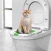 Praktische Katzentoiletten-Trainingssets mit abnehmbarem Tablett, Katzentoilette, wiederverwendbarer Katzentoilettentrainer für Katzen auf Reisen