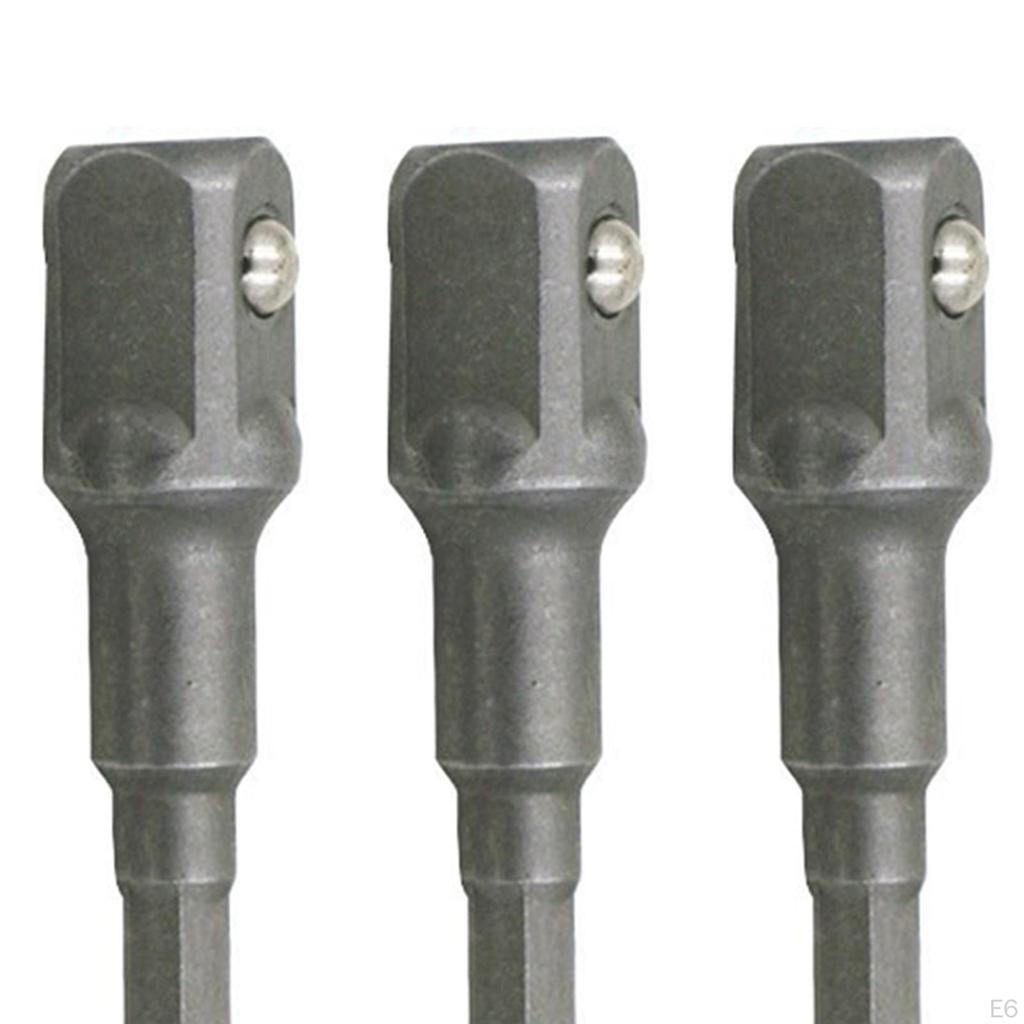 5 Socket Adapter Set, Drill Adapters, 1/4" Hex Shank for Power Tools