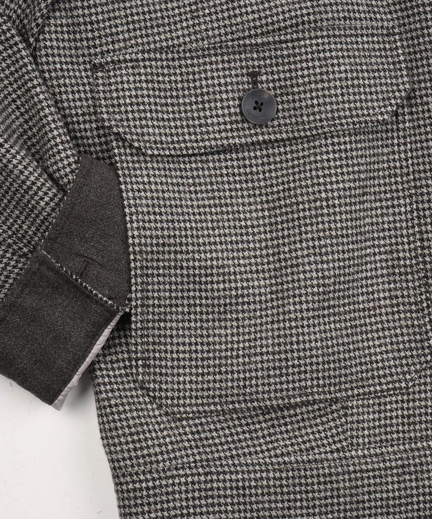Birbante Heritage Houndstooth Blouson Jacket - Beige