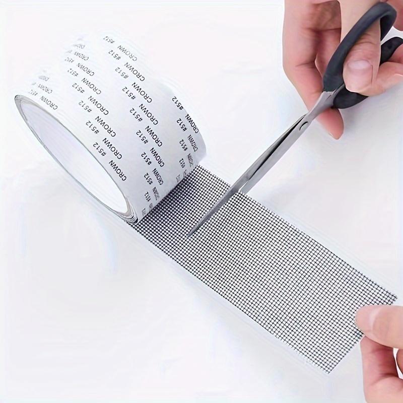 Flexible High-Strength Self-Adhesive Screen Repair Tape, Waterproof Mesh Patch for Window and Door Screens, Anti-Mosquito Cloth Surfaces Fix