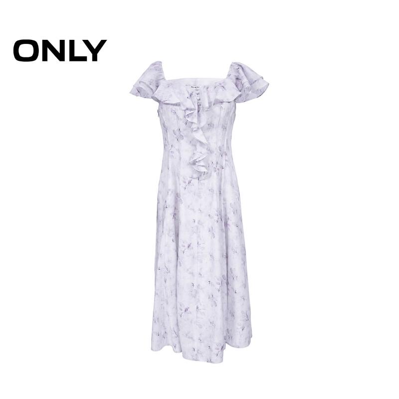 ONLY Ruffled Off-Shoulder A-Line Midi Dress