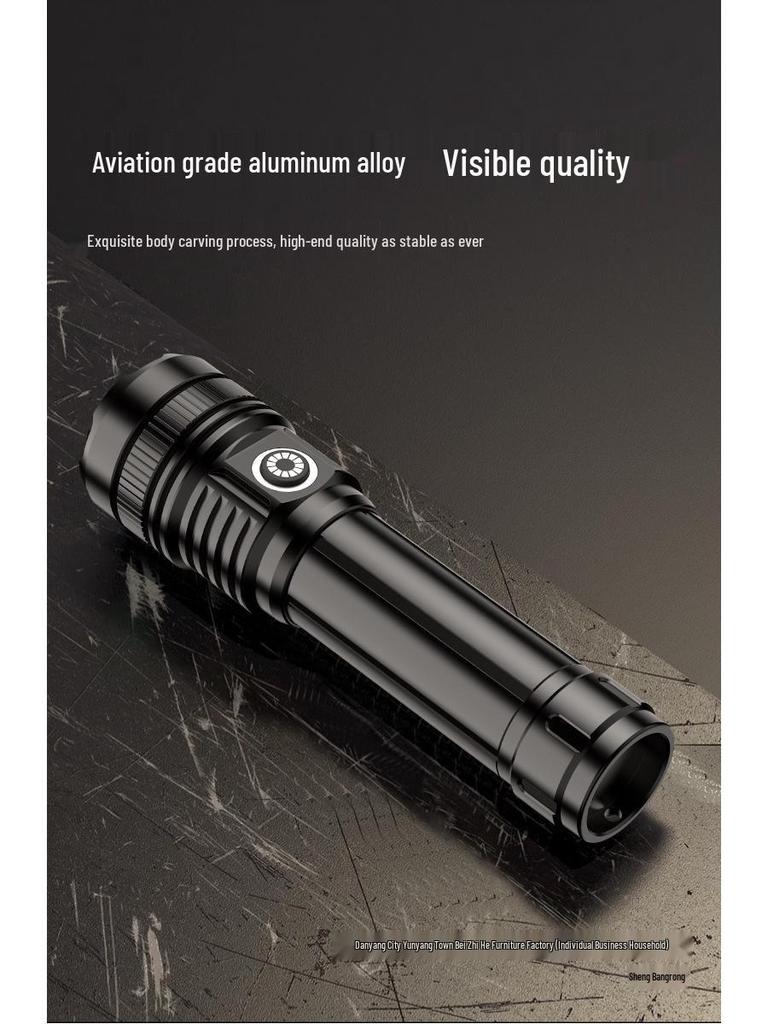 V8 Ultra-Bright Long-Range Multi-Function Portable Aluminum Flashlight