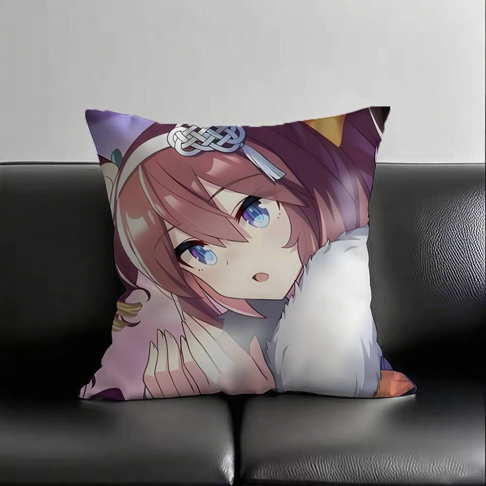 1pc Anime MIHONO BOURBON Pillow Case Fashion Square Pillowcase Bedroom Sofa Room Ins Decoration Leisure