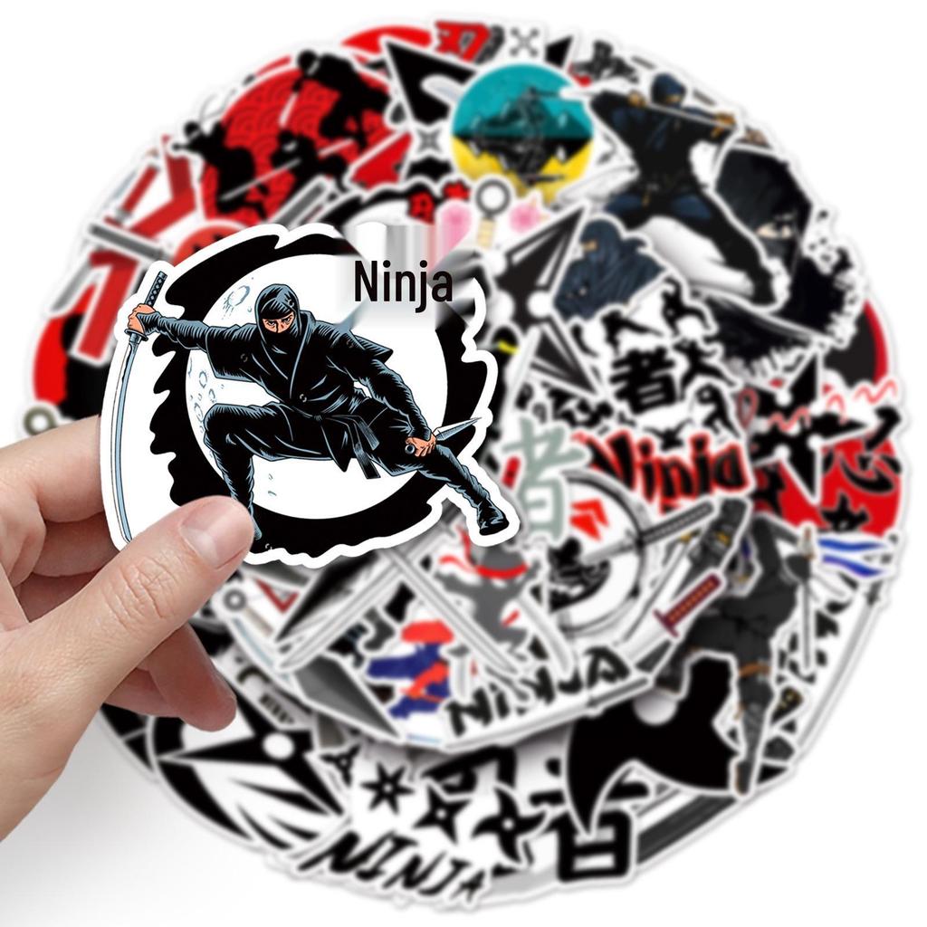 50 Cool Waterproof Japanese Ninja Stickers for Suitcases, Phones & Computers