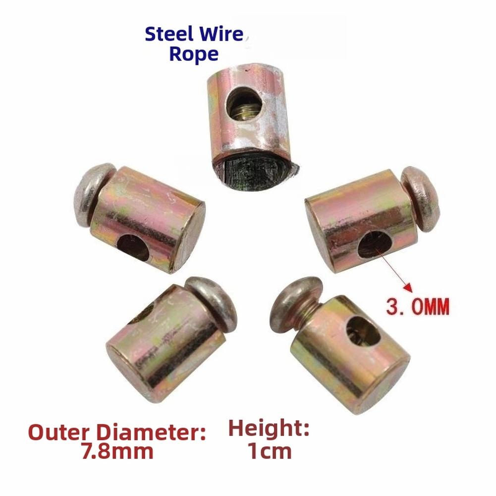 30/50/100pcs Motorcycle Clutch Cable Wire Rope Lock Adjustable Head Fitting 8x9mm For Motorcycle Repair Quick Fixes