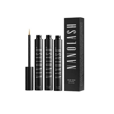 (3 stk)1-3 stk Nanolash Vippebalsam Vippeserum Øjenbryn Nærende Serum 3ml 25-26