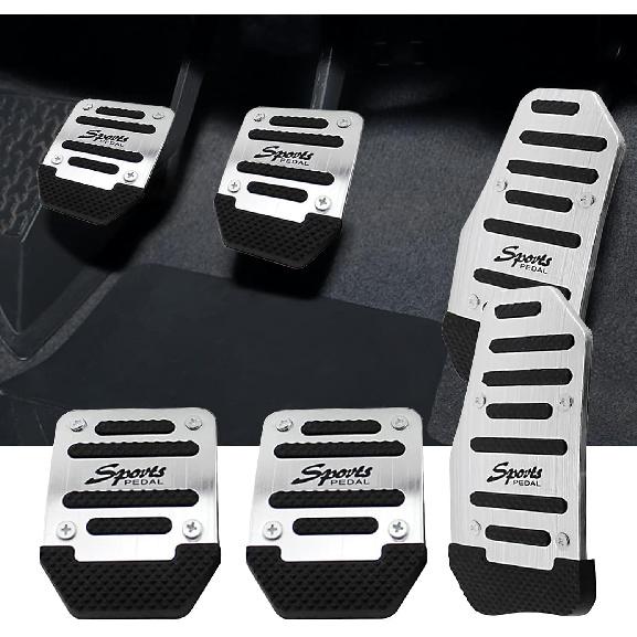 Pack-3 Car Non-Slip Pedal Pads Set, Accelerator Pedal Covers, Car Brake Pedal Protectors, Automobile Universal Replacement Accessories, For Most