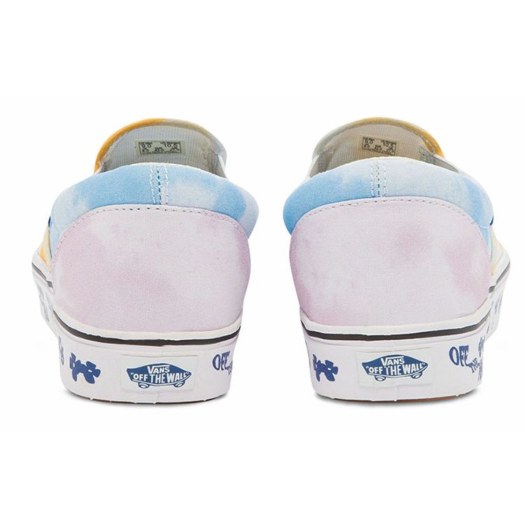 Vans ComfyCush Slip-On Pastel Tie Dye Unisex Sneakers Multi-Color Multi True-White VN0A7TNMB1Y