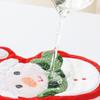 Christmas Hand Towel Creative Snowman Santa Claus Shape Handkerchief Towels Kitchen Bathroom Absorbent Hand Cloth Xmas Decor