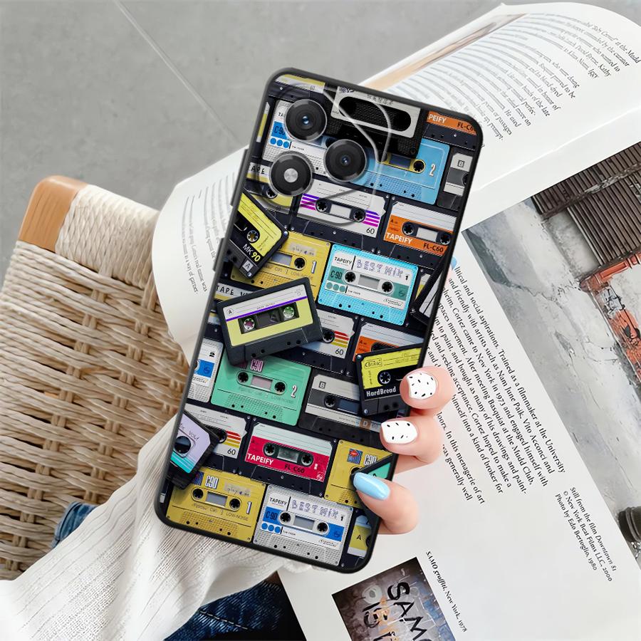 

Case for Honor X9c X7a X7 X9 X9a 8X 90 Lite 70 X8 Soft Back Phone Cover Lucky Tape Pattern Honor X8 4G